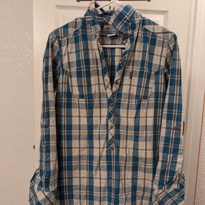 Columbia Plaid Shirt Dress Size Small